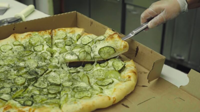 A Pizza With PICKLES