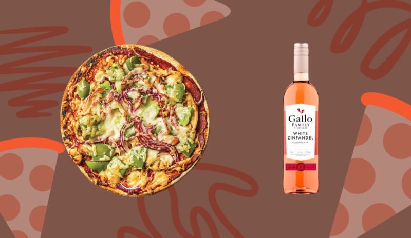 BBQ Chicken Pizza and Zinfandel