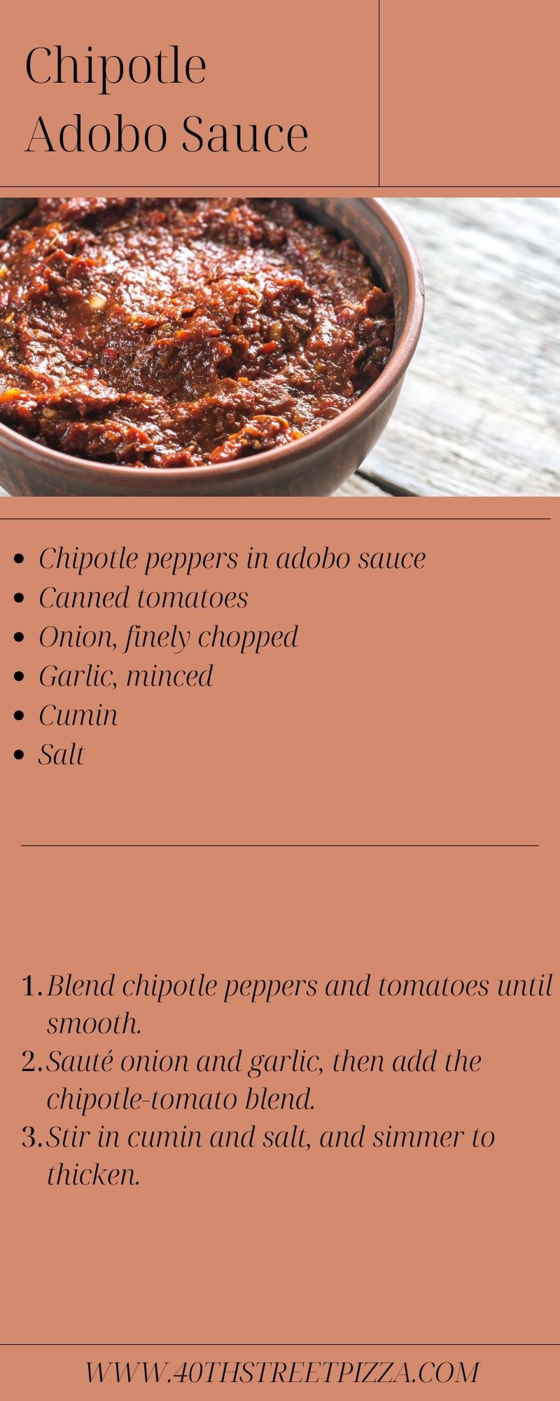 Chipotle Adobo Sauce infographic
