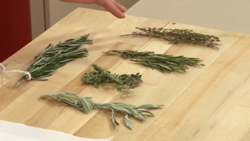 Dried Herbs on Table