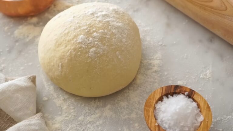 Pizza Dough and salt