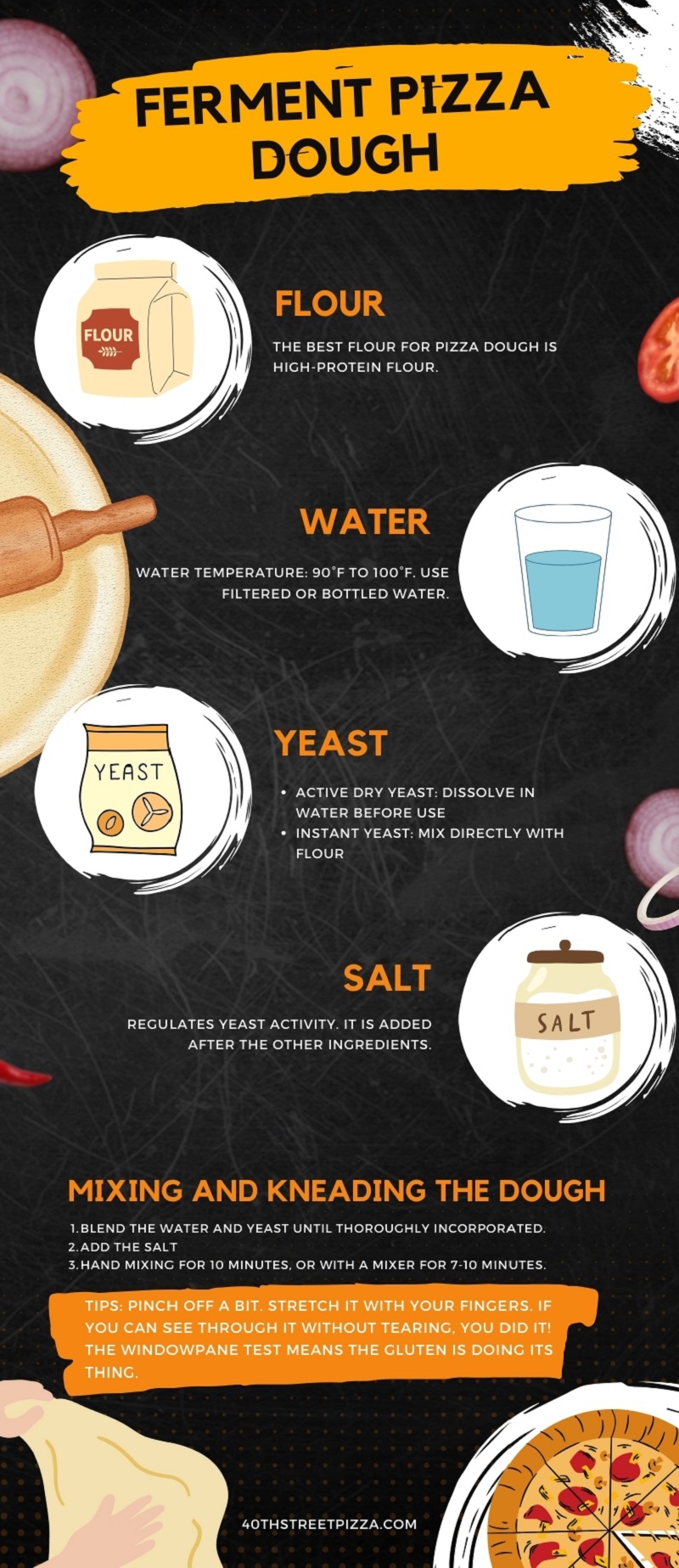 Fermenting Pizza Dough - Illustration