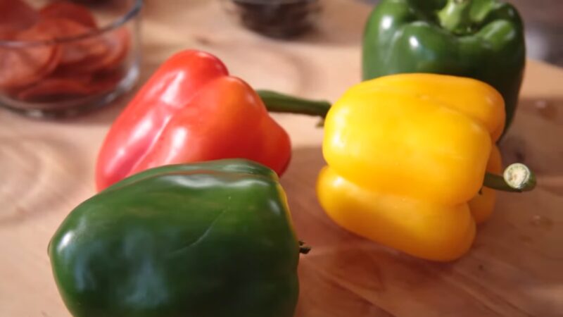 Red, Green and Yellow Bell Pepper