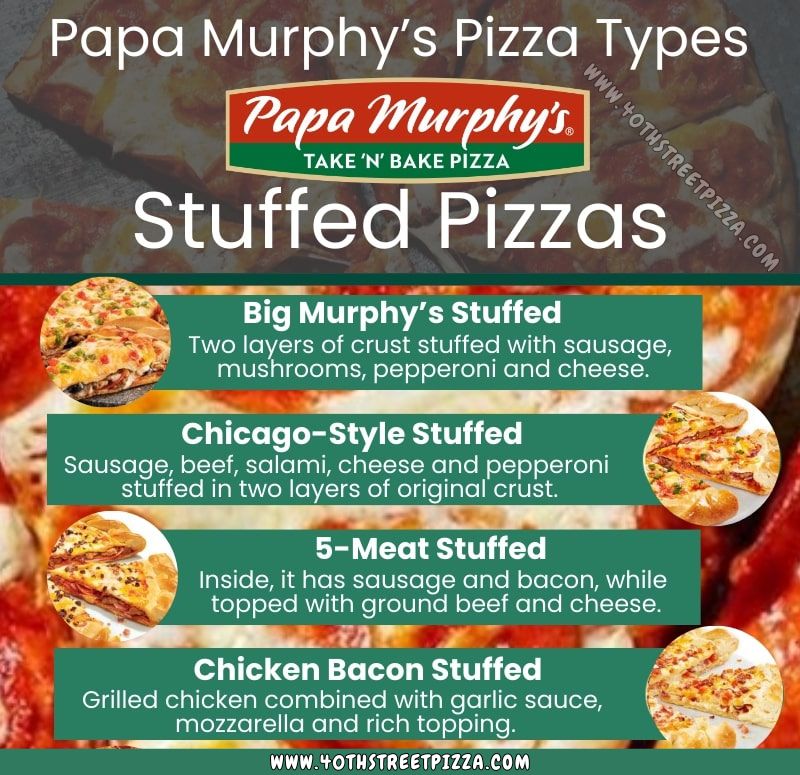 Big Murphy's Stuffed Pizzas menu